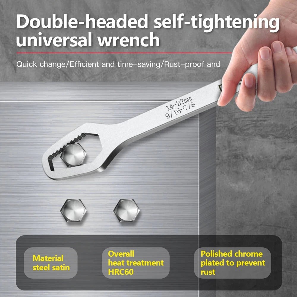8-22mm Universal Torx Wrench Self-tightening Adjustable Glasses Wrench Board Double-head Torx Spanner Hand Tools for Factory - MANDOTOS