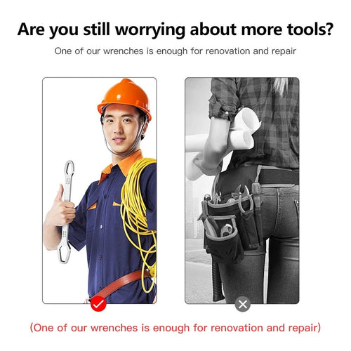 8-22mm Universal Torx Wrench Self-tightening Adjustable Glasses Wrench Board Double-head Torx Spanner Hand Tools for Factory - MANDOTOS