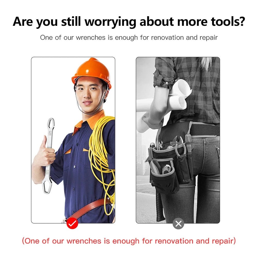 8-22mm Universal Torx Wrench Self-tightening Adjustable Glasses Wrench Board Double-head Torx Spanner Hand Tools for Factory - MANDOTOS