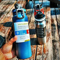 800ml MANDOTOS Adventure Hydration Cup with a black lid and straw, designed for outdoor activities and staying hydrated on the go.