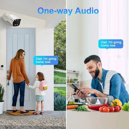 8MP IP Camera: Crystal Clear 4K Resolution, Enhanced Audio, Night Vision - MANDOTOS