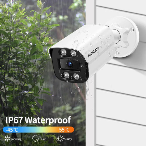 Mandotos 8MP IP camera with 4K resolution, enhanced audio, and night vision for surveillance and security.