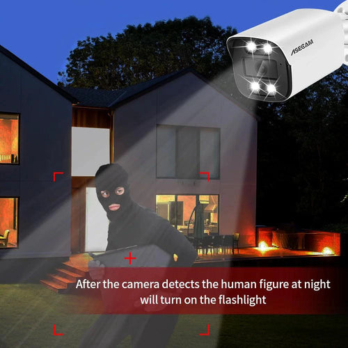 Mandotos 8MP IP camera with 4K resolution, enhanced audio, and night vision for clear security monitoring.