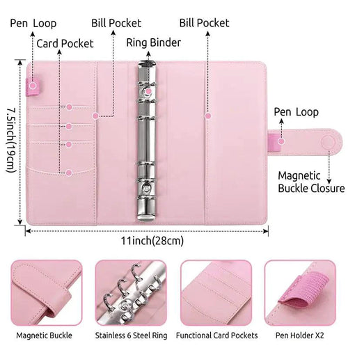 A6 Deluxe Leather Finance Organizer - MANDOTOS