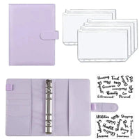 A6 Deluxe Leather Finance Organizer by MANDOTOS with multiple card slots, cash pockets, and a sleek leather finish.