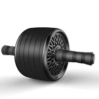 Mandotos ab roller wheel with knee pads for core training, showing the roller, padded knee supports, and non-slip handles.
