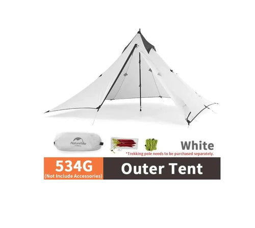 Mandotos Adventure Comfort camping tent set up outdoors, featuring durable fabric, mesh windows, and a spacious interior for outdoor camping.