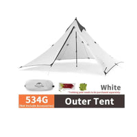 Mandotos Adventure Comfort Camping Tent set up outdoors, featuring durable fabric, mesh windows, and a spacious interior for camping.