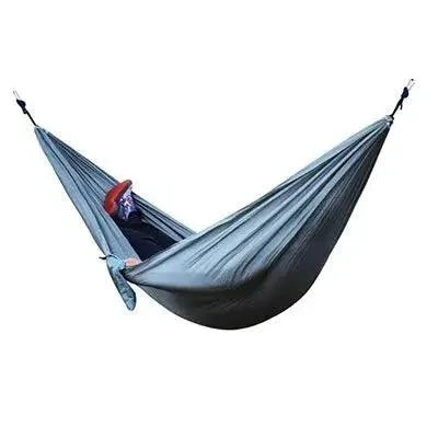 Mandotos Adventure Hammock Pack with lightweight portable hammock, straps, and accessories for outdoor camping and relaxation.