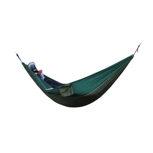 Mandotos Adventure Hammock Pack with lightweight, portable hammock and accessories for outdoor camping and relaxation.