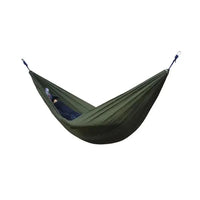 Mandotos Adventure Hammock Pack with lightweight hammock, straps, and accessories for outdoor camping and relaxing.