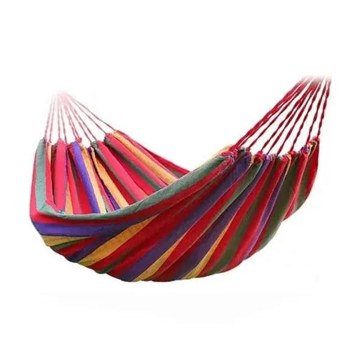 Mandotos Adventure Ready Hammock shown outdoors, lightweight camping hammock with durable fabric and tree straps for camping trips.