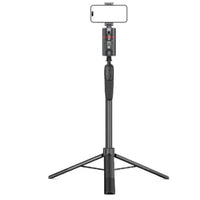 Mandotos AI 360° facial track stabilizer mounted on camera, showcasing its sleek design and adjustable features for smooth filming.