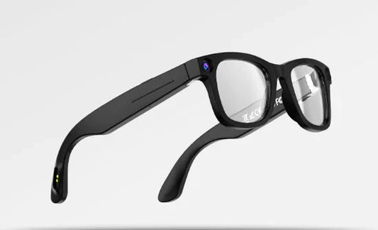 Mandotos AI Camera Smart Glasses with sleek design, featuring built-in camera and smart technology for hands-free capturing.