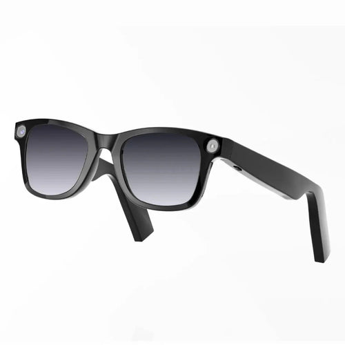 Mandotos AI Camera Smart Glasses with built-in camera, sleek design, and adjustable frame for hands-free photography and video recording.