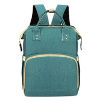MANDOTOS all-in-one stroller diaper backpack with multiple compartments and adjustable straps, designed for convenient parent travel