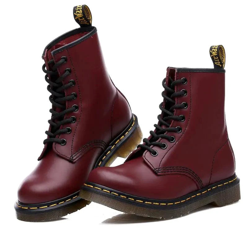 All-Season Leather Boots - MANDOTOS