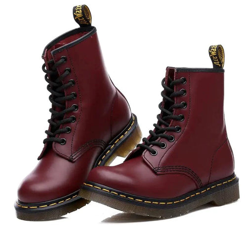 All-Season Leather Boots - MANDOTOS