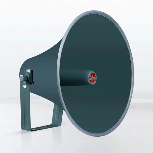 Mandotos all-weather 16-inch PA speaker horn with durable construction, ideal for outdoor sound reinforcement systems.