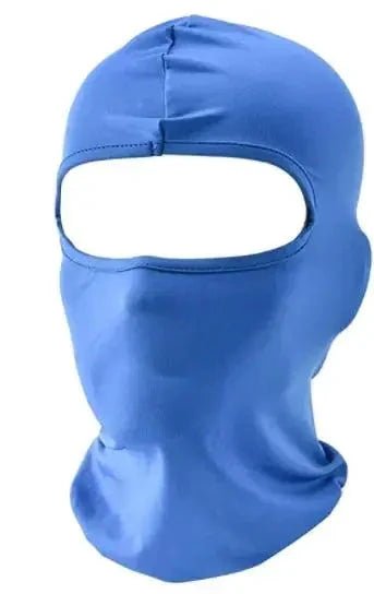 Mandotos Alpine full face cover in black, designed for outdoor protection, featuring a snug fit and breathable material.