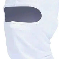 Mandotos Alpine full face cover in black, made of breathable fabric, designed to provide warmth and protection during outdoor activities.