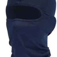 Mandotos Alpine full face cover in black, made of warm, stretchy fabric for outdoor winter activities and snow sports.