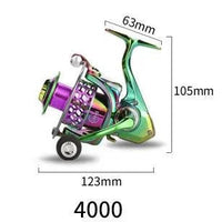Mandotos AluSpin Reel Master fishing reel with sleek aluminum design and ergonomic handle for smooth casting and retrieval.