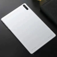 Mandotos Android learning tablet PC with dual cameras, 10-inch screen, ideal for educational use and multimedia activities.