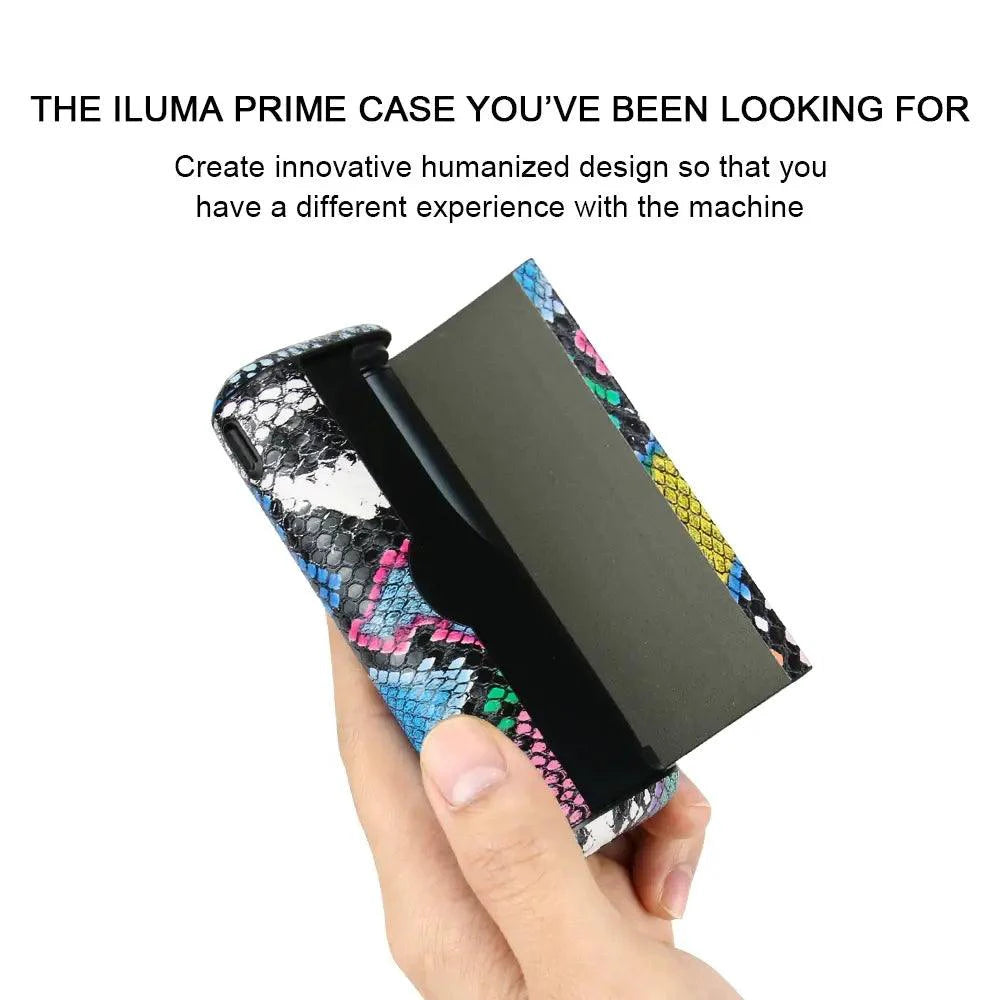 Mandotos animal snake leather case featuring a textured snake skin pattern, designed for stylish storage and protection of your device.