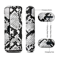 Mandotos animal snake leather case showcasing a sleek, textured snake pattern in a stylish protective accessory for devices.