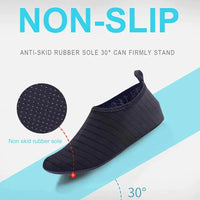 Mandotos AquaFlex unisex water shoes with quick-dry fabric, designed for beach, yoga, and swimming activities.