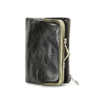 Mandotos authentic leather ladies' wallet with multiple card slots and a sleek, stylish design.
