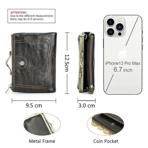 Authentic Leather Ladies' Wallet - MANDOTOS