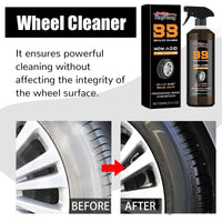 Mandotos Auto Wheel Refresher bottle showing cleaning solution for car wheels and rims.