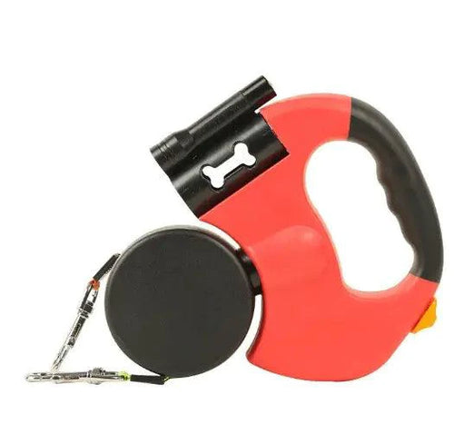 Mandotos AutoExtend towing rope with built-in light, durable nylon strap for vehicle recovery and roadside assistance.