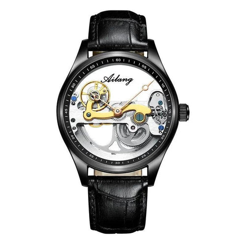 Automatic Mechanical Watch Creative Hollow Male Watch Generation Silicone Band Watch - MANDOTOS