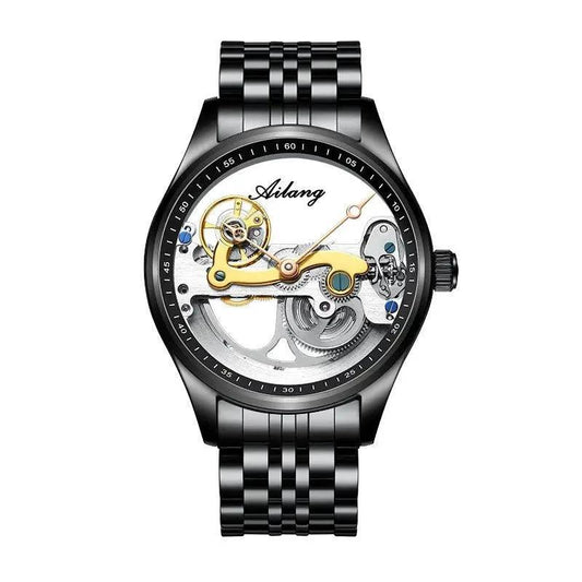 Automatic Mechanical Watch Creative Hollow Male Watch Generation Silicone Band Watch - MANDOTOS