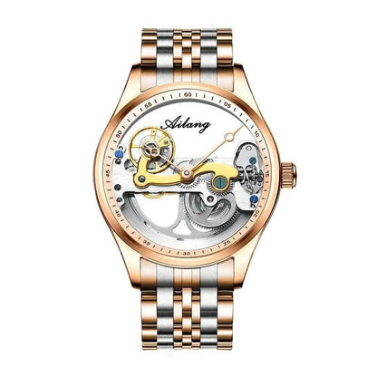 Automatic Mechanical Watch Creative Hollow Male Watch Generation Silicone Band Watch - MANDOTOS