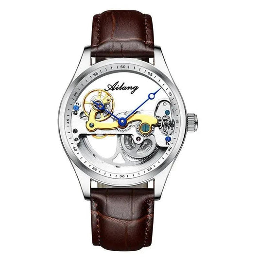 Automatic Mechanical Watch Creative Hollow Male Watch Generation Silicone Band Watch - MANDOTOS