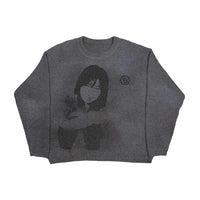 Mandotos women's autumn and winter sweater in cozy knit fabric, featuring a stylish design and long sleeves.