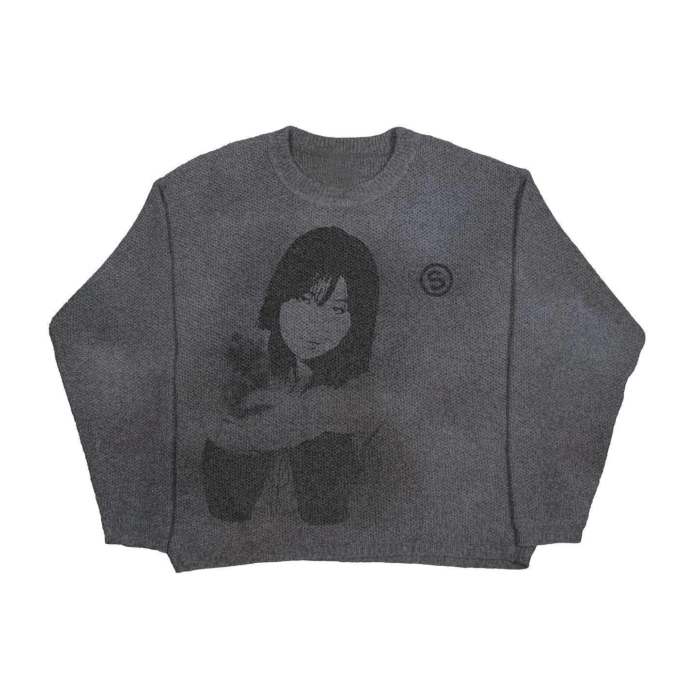 Mandotos women's autumn and winter sweater in cozy knit fabric, featuring a stylish design and long sleeves.
