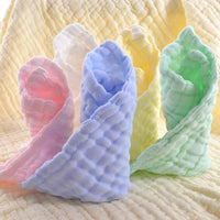 Mandotos natural cotton baby washcloths set with five soft, gentle newborn face towels for sensitive skin.