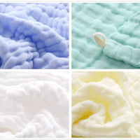 Mandotos natural cotton baby washcloths set with soft newborn face towels, gentle for sensitive skin, includes 5 washcloths.