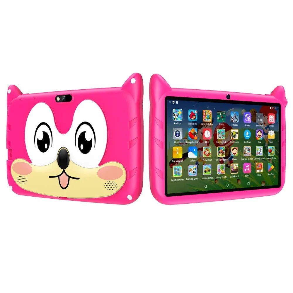 BDF 7 Inch Kid Tablet Android 13, 4GB RAM 64GB ROM,1TB Expand,5G WiFi,4000MAH Battery,Dual Camera, Children's Gift Kids Software - MANDOTOS