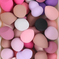 Mandotos beauty sponge set with 6 to 60 foundation mixing puffs, soft makeup blending tools for flawless application.