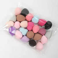 Mandotos beauty sponge set with 6 to 60 foundation mixing puffs, soft makeup applicators for flawless foundation blending.