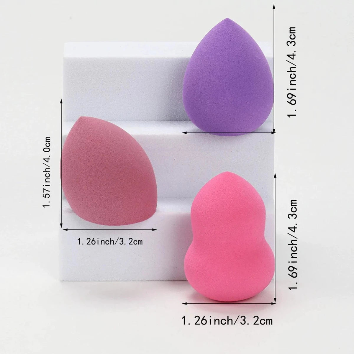 Beauty Sponge Set - Foundation Mixing Puffs 6-60 Pieces - MANDOTOS