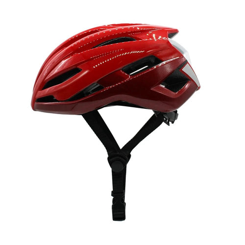 Mandotos men's racing bike helmet with reflective surface, designed for road cycling, cyclocross, and time-trial cycling safety.