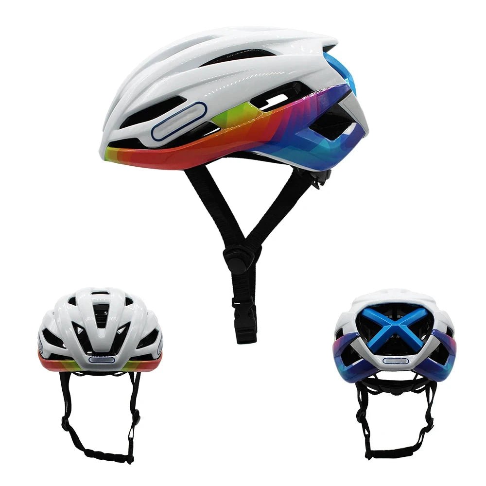 Bicycle Road Races Bike Helmet Cycling Bicycle Sports Safety Cyclocross Riding Mens Racing Time-Trial Reflective Helmet MANDOTOS