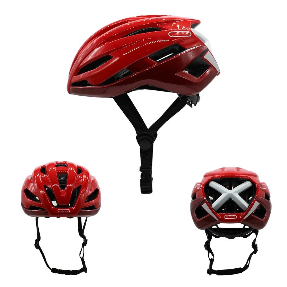 Bicycle Road Races Bike Helmet Cycling Bicycle Sports Safety Cyclocross Riding Mens Racing Time-Trial Reflective Helmet MANDOTOS